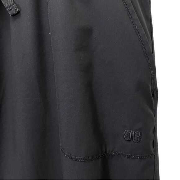 Albion Cap Sleeve Jumpsuit Black Elastic Waist One Piece Size Small Zip Ankle - Picture 9 of 15